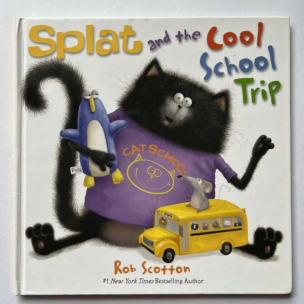 Splat the Cat Book Lot of 3 Scholastic I Can Read Level 1 Kids Books Rob Scotton